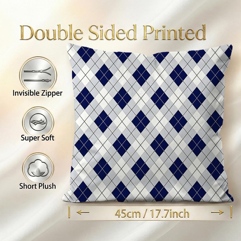 Pattern Diamond Pattern Cushion Cover 1Pcs Decorative Covers Soft Cushion Case For Sofa Couch Decor 40X40 45X45 Pillowcases