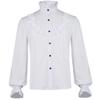 Men Steampunk Trench Coat / Shirt  Vintage Prince Overcoat Medieval Renaissance Jacket Victorian Edwardian Cosplay Costume