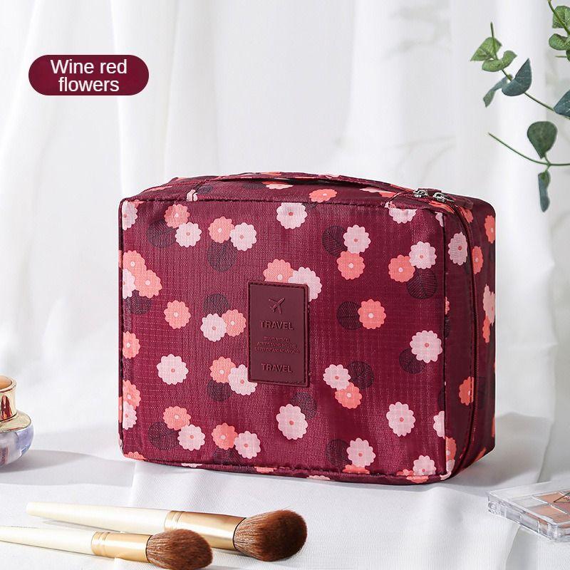 Taşınabilir Seyahat Makyaj Çantası Su Geçirmez Çok Bölmeli Çok Fonksiyonlu Kozmetik Makyaj Tuvalet Malzemeleri Düzenleyici Kadınlar ve Kızlar için