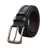 Men'S Pu Leather Pin Buckle Belt Casual Parallel Bar Belt Belt