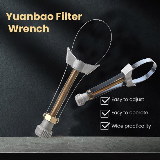 Yousheng Oil Filter Wrench 60mm-120mm Diameter Professional Repair Toolkit Universal Steel Strap Type Removal Tool for Cars Trucks SUVs