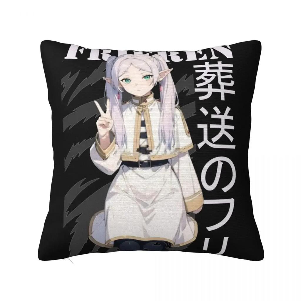 Sousou No Frieren Himmel Eisen Throw Pillow Cover Polyester Cushions for Sofa Novelty Cushion Covers