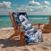 Custom Name Ultra-Soft Beach Towel with Dragon Theme,Ideal for Pool - Camping, Diving - Perfect Travel Essential, Vibrant Beach Towel.