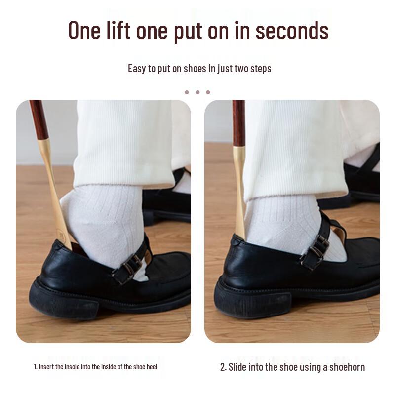 Premium Rosewood Long Handle Shoehorn