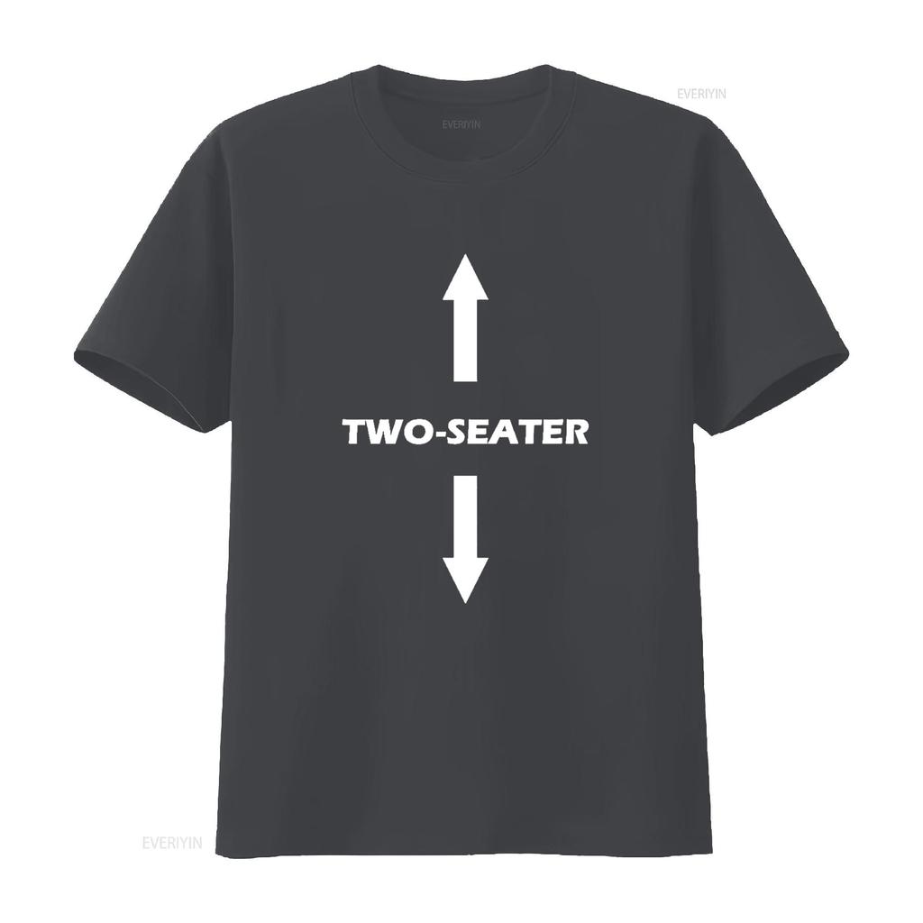 Two Seater T Shirt vintage Washed Casual Stretched Slightly Breathable Soft Stylish Comfortable Top For Everyday Wear Versatile