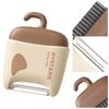 2-In-1 Fruit Vegetable Peeler with Cleaning Brush Sharp Stainless Steel Blade Peeler Smooth Peeling Kitchen Gadget for Potatoes Apples