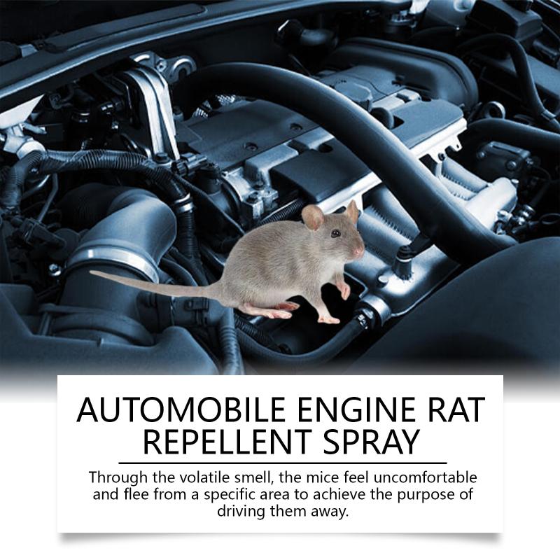 Engine Rodent Repellent Spray Fast Action Safe Ingredients Rat and Mouse Deterrent for Automobiles Indoors and Workshops