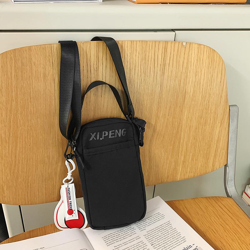 Small Satchel Summer Street Sports Shoulder Bag Men's Japanese Harajuku Girl Hong Kong Style Messenger Bag Foreign Style Mobile Phone Bag