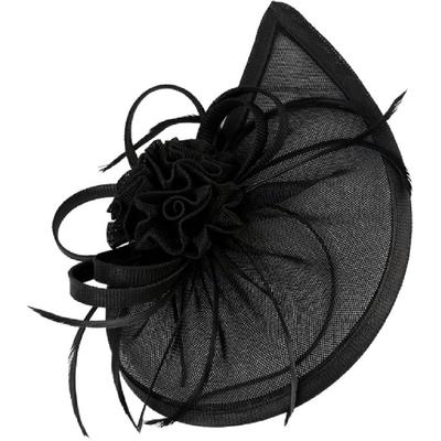 Uonlytech Bridal Tops Hat Fascinator Mesh Veil Headband Black Small Wedding Party Women Special Occasion Accessory