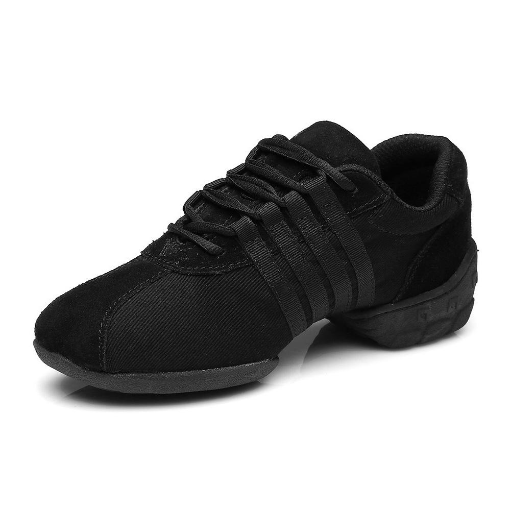 Size 34-41 Women Ladies Breath Fitness Dance Sneakers Ballet Jazz Modern Shoes Canvas Mesh Dance Sport Shoes