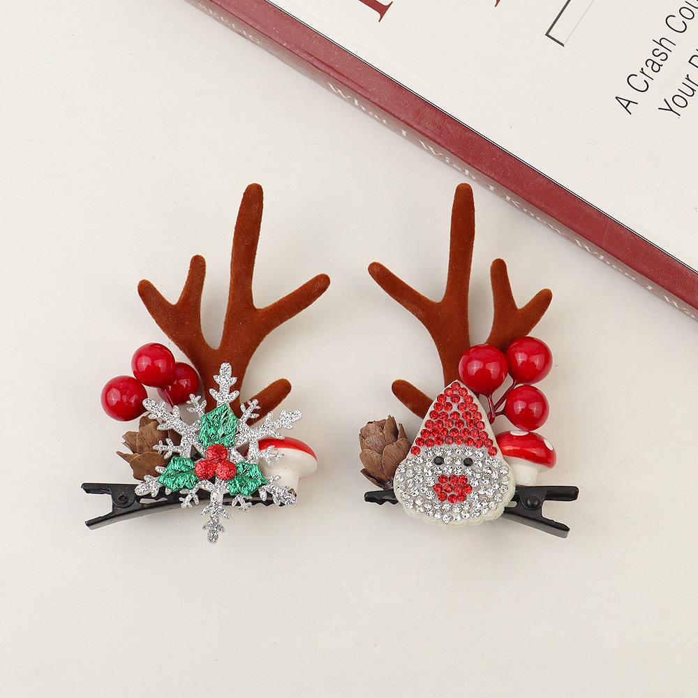 Christmas Hair Clips, Children's Decorative Accessories, Holiday Decorations