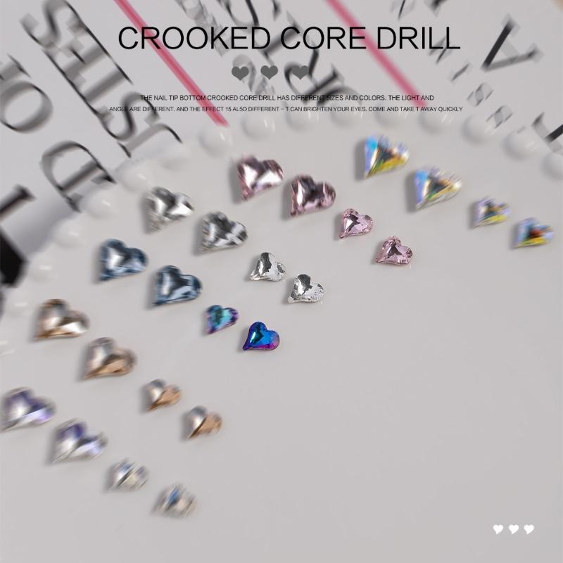 20Pcs Luxury 3D Nail Art Crafts Rhinestones Charms DIY Nail Designs Crystal Gems Dangle Manicure Nail Jewelry Diamonds