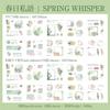 20 Sheets Per Pack Dual-material Die-cut Stickers Plant and Floral Main Images Plain Notebook DIY Scene Collage