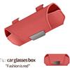 Sun Visor Eyewear Organizer Car Glasses Case with Magnetic Closure Made from Suede and Flannel for Secure Storage