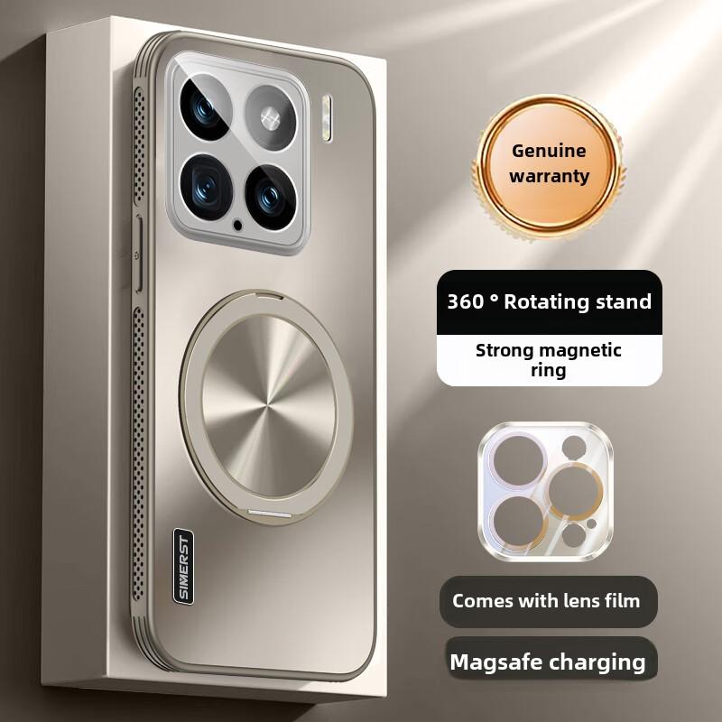 Cool Magnetic Phone Case with Stand for  Xiaomi 15, 15Pro, 14Pro phone case oro