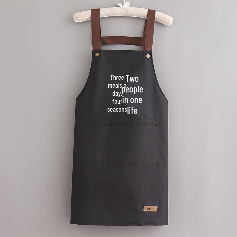 Korean Style Waterproof Unisex Kitchen Apron with Custom Logo