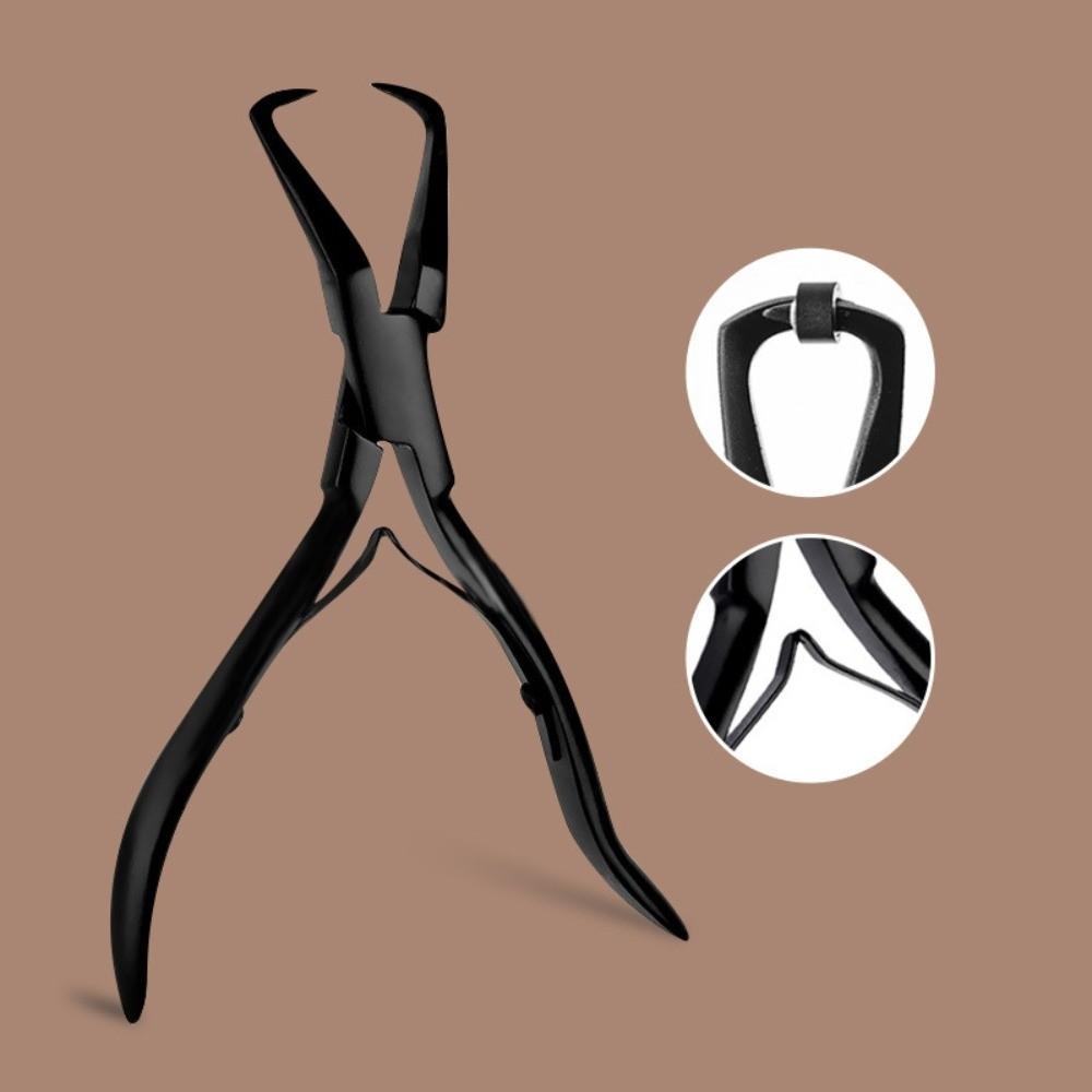 Anti-slip Stainless Steel Pliers Microlink Bead Remover Clamp for Opening Micro Ring Beads