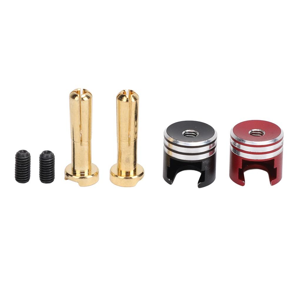 2Pcs Metal RC Heatsink Banana Plug Connectors Banana Plug Connectors  for RC Monster Truck
