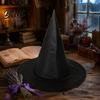 Mystischer Zauberer Requisite Gotischer Hexenhut für Damen 15 Zoll Cosplay Halloween Accessoires Kostümparty Maskenball Karneval Bühnenauftritt