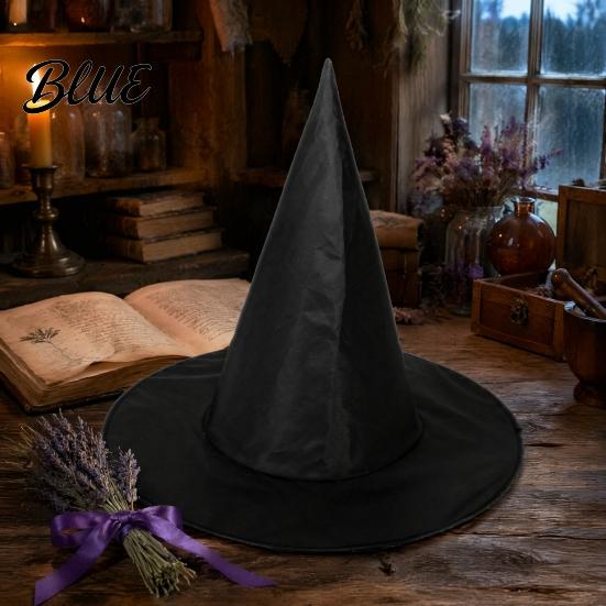 Mystischer Zauberer Requisite Gotischer Hexenhut für Damen 15 Zoll Cosplay Halloween Accessoires Kostümparty Maskenball Karneval Bühnenauftritt