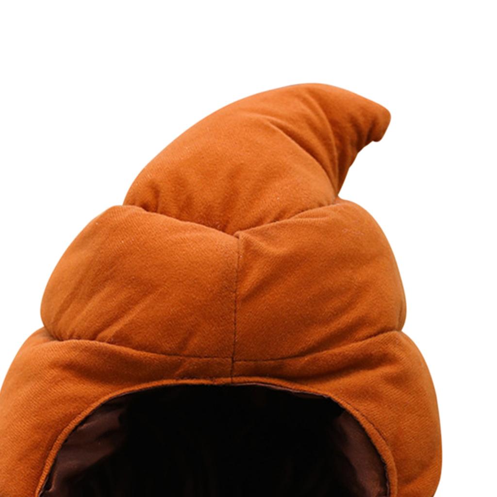 Funny Plush Fake Poop Hat Gag Headwear Cosplay Photo Props Costume
