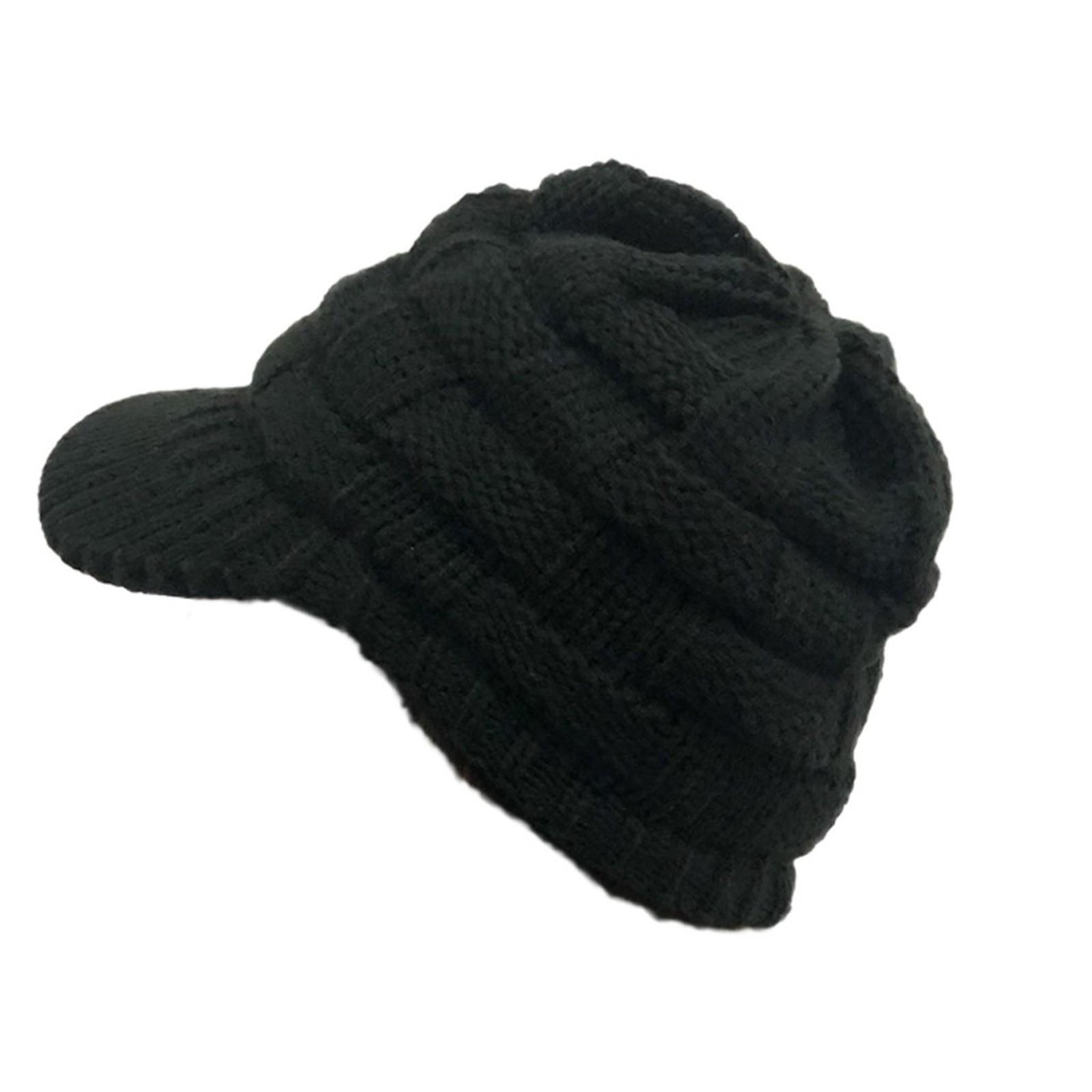 

Шапка унисекс для взрослых, комфортная теплая зимняя вязаная шапка для спортивной лыжной шапки на открытом воздухе чёрный