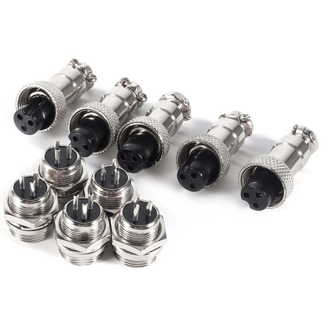 MUNEFE Luftfahrtstecker Stromstecker, Luftfahrt-Steckverbinder, Stecker Buchse Metall-Steckverbinder für