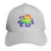 Rainbow Octopus Baseball Cap New In The Hat Unique Hats Party Hat Military Cap Unisex Unisex Caps Womens