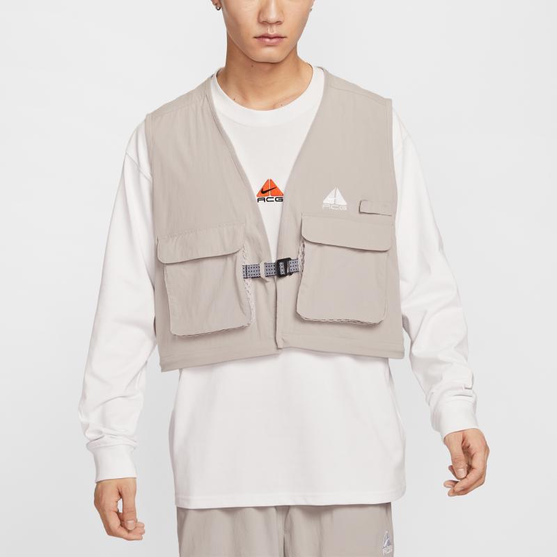 Nike SS25 Sports Casual Breathable Comfortable Vest Men Vests Gray HJ2878-009