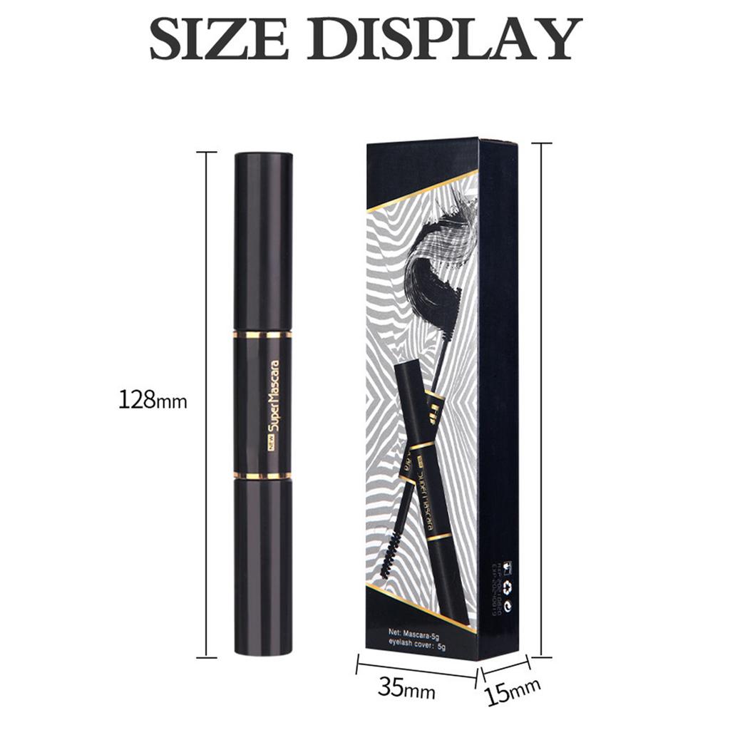 Double-head Colored Mascara for Women – Small and Large Brushes, Smudge-resistant for Enhanced Eye Makeup