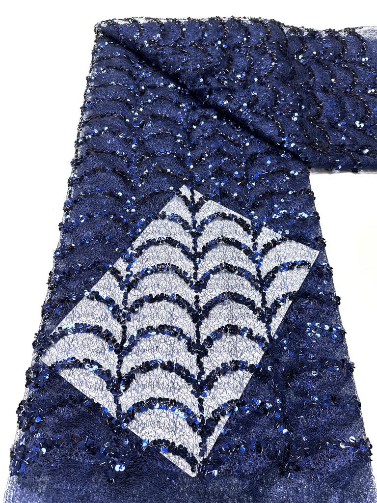 Luxury African Sequins Lace Fabric 2026 High Quality Sequins Lace Embroidery Mesh Fabric Nigeria For Women Wedding Party Dresses