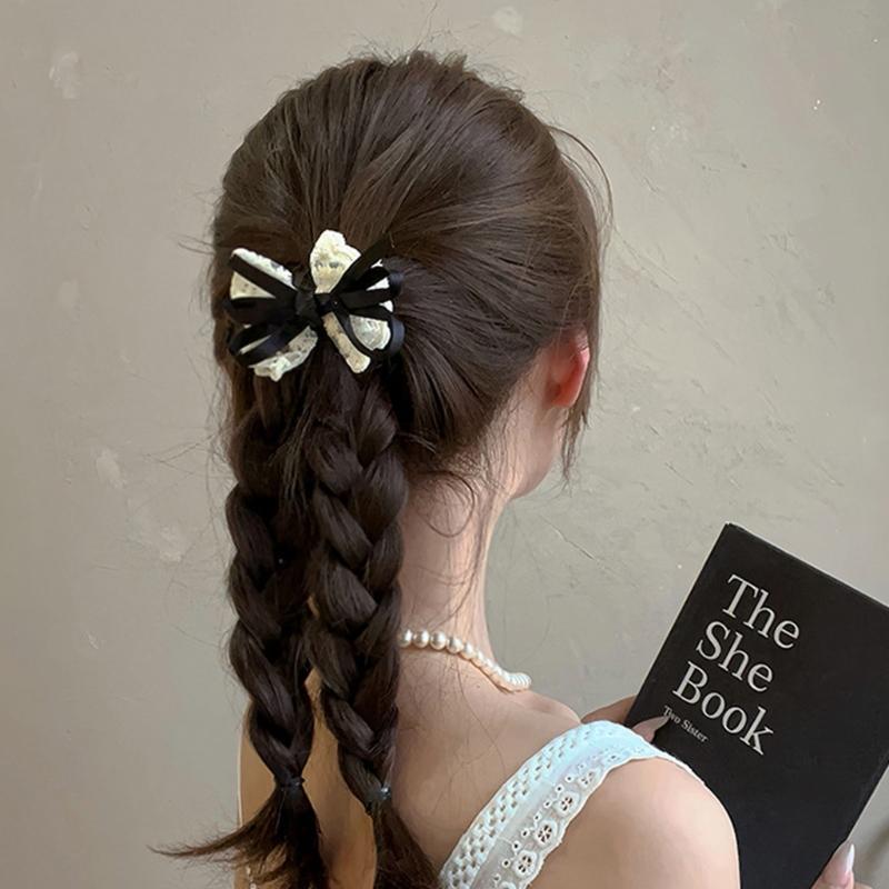 Adorable Lace Trimmed Hair Bows Hairpins for Infants Comfortable Baby Hair Accessories No Slip Grip Handmade Barrettes