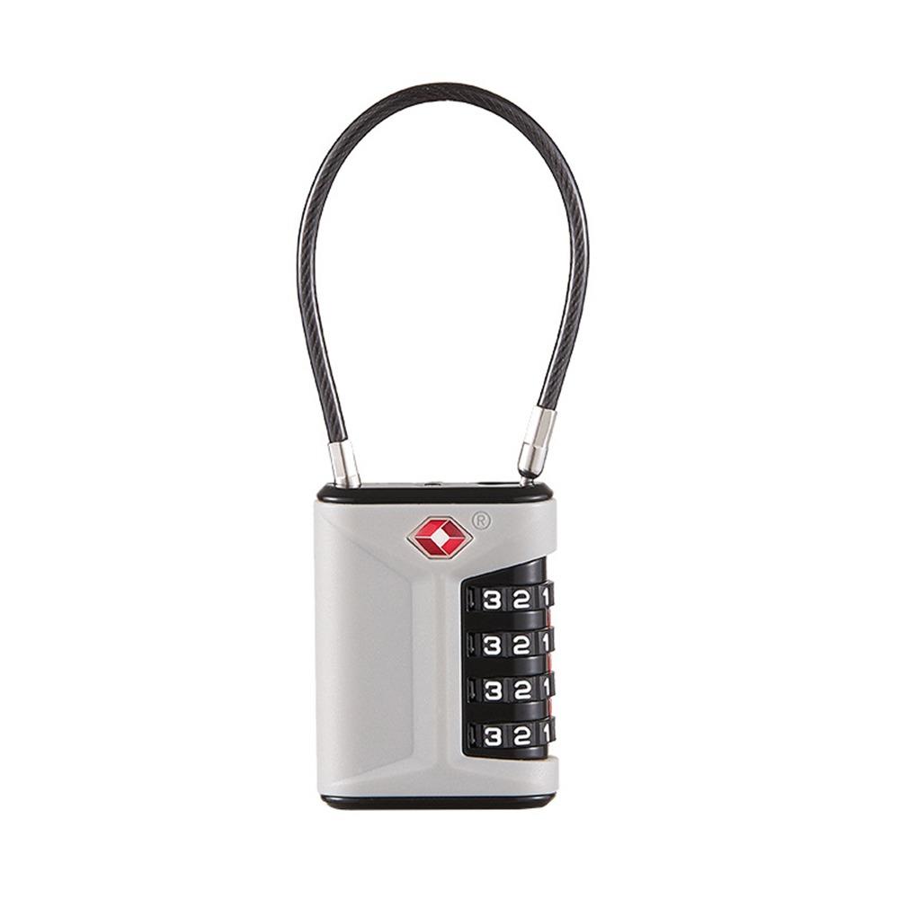 TSA 4 Digit Combination Lock Padlock Cabinet Padlock Portable Luggage Coded Lock for Travel