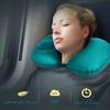 U-Shaped Inflatable Travel Pillow Air Neck Support Cushion Comfortable Sleeping Press-to-Inflate Neck Pillow for Journeys Amagi