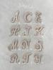 Pearl Brooch Initial Alphabet Pin Badge for Women [Gisele] (Initial M)
