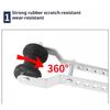 Heavy Duty Boat Trailer Roller with Sturdy Steel Frame Rubber Marine Keel Roller Bracket Assembly for Easy Installation