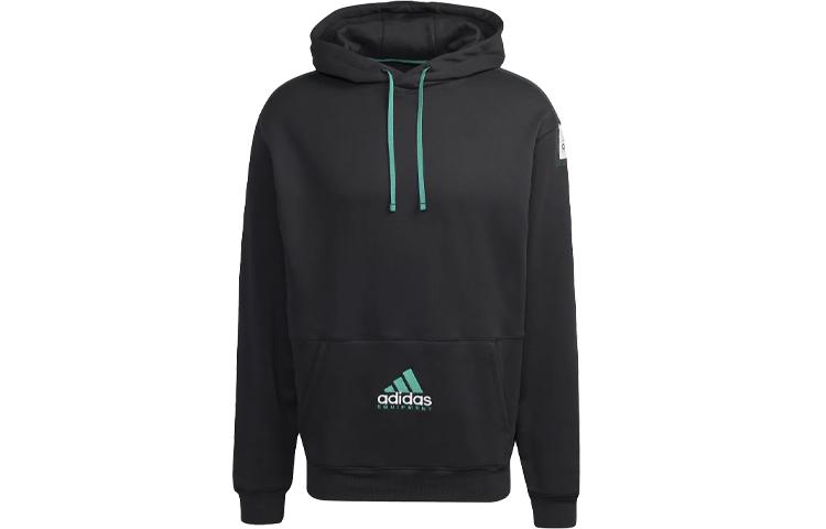 Adidas Originals EQT Sweatshirts Men s Black Hooded Moderate Regular HG8090 XS