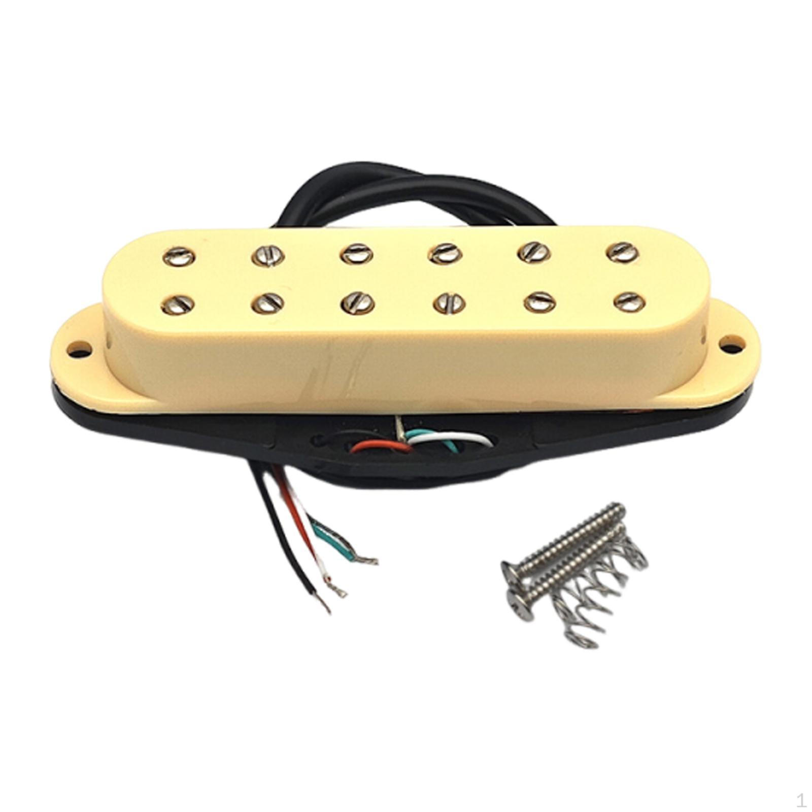 

Комплект звукоснимателей для электрогитары своими руками, простая установка, аксессуары для одной катушки жёлтый