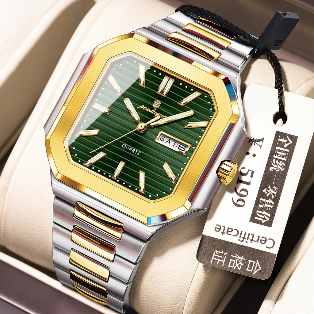 Waterproof Watch Fashion Luminous Ultra-Thin Men'S Watch