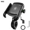 Motorcycle Phone Holder One-Touch Auto Quick Lock Bike Phone Mount ATV Bicycle Scooter Phone Holder with Aluminum Handlebar Base