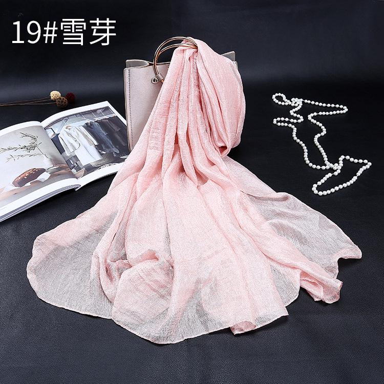 High Quality Luxury Holland Linen Fabric Scarf Shawl Woman Scarves And Wraps Foulard  Muslim Hijab