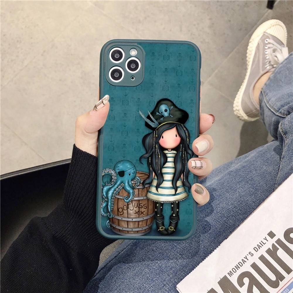Japan Santoro G-Gorjuss Phone Cases For IPhone 16 15 14 Plus 13 12 11 Pro Max Matte Oft Bumper Phone Cover