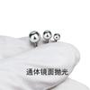 F136 Titanium Labret Stud Internally Threaded Ball Flatback Earring Cartilage Nose Barbell Piercing Jewelry M0.9 Thread