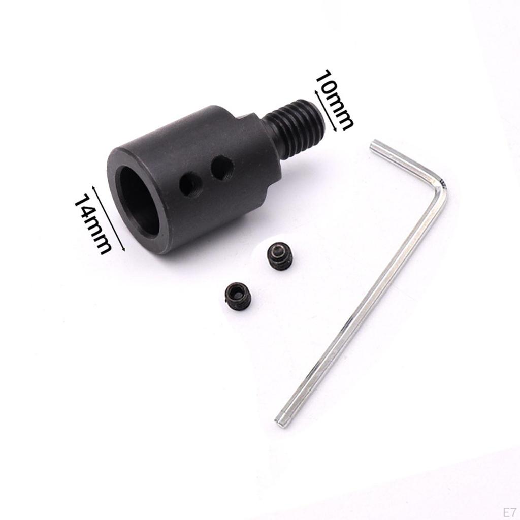 5 Set Angle Grinder Motor Shaft Connector M10 Thread Converter Alloy Steel for Saw Blade with L