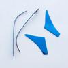 Fit for 2018- Blue Steel Rearview Mirror Decor Strip Trim  Toyota Camry 4PCS