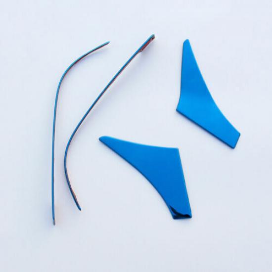Fit for 2018- Blue Steel Rearview Mirror Decor Strip Trim  Toyota Camry 4PCS