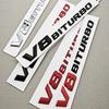 1Pcs 3D ABS Chrome Logo V8 BITURBO Emblem Car Fender Side Badge Decal For C63S C63 E63 G63 G500 Sticker Accessories