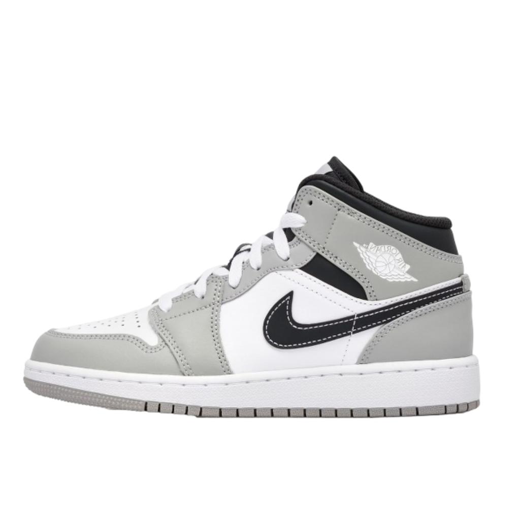 Air Jordan 1 Mid Světle kouřově šedá