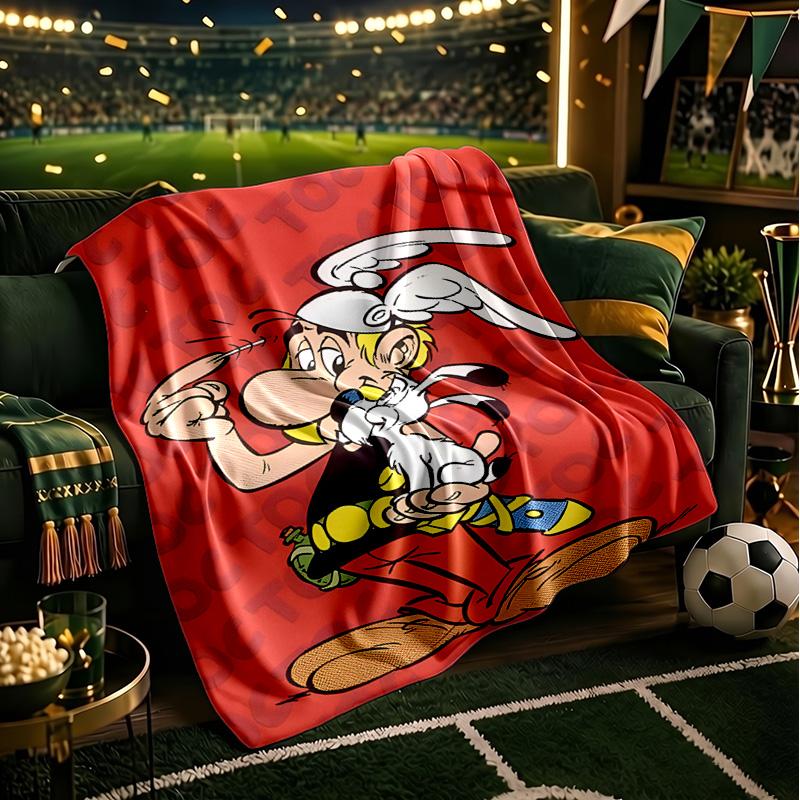 Asterix Friends Blanket Lightweight Flannel Bedding Blanket Perfect for Travel, Camping, Living Rooms, Offices, Sofas, Fan Christmas gift