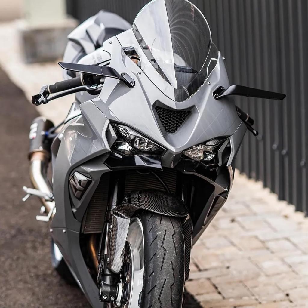 Stealth Mirrors for Kawasaki Ninja ZX-6R ZX6R ZX636 2019-2025 Accessories, Winglet Mirrors Made of CNC Aluminum#Angle Adjustable#wind Wing Rearview